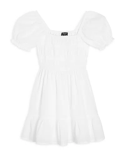Aqua Girls' Pink Coral Dress - Little Kid, Big Kid In White