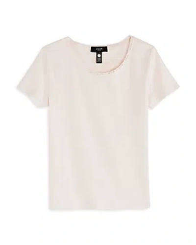 Aqua Girls' Pointelle Tee, Little Kid, Big Kid - 100% Exclusive In Pink