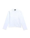 Aqua Girls' Ribbed Mock Neck Top, Big Kid - Exclusive In White