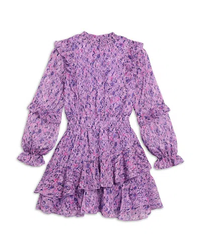 Aqua Girls' Ruffle Dress -little Kid, Big Kid - Exclusive In Purple