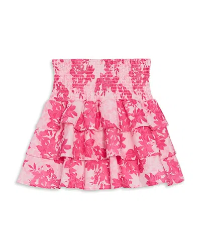 Aqua Girls' Ruffled Mini Skirt, Little Kid, Big Kid - Exclusive In Pink