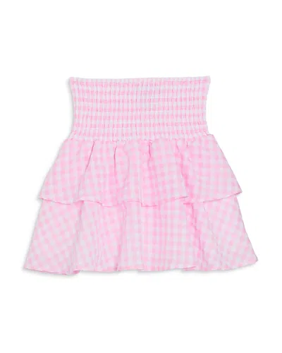 Aqua Girls' Ruffled Mini Skirt, Little Kid, Big Kid - Exclusive In Pink