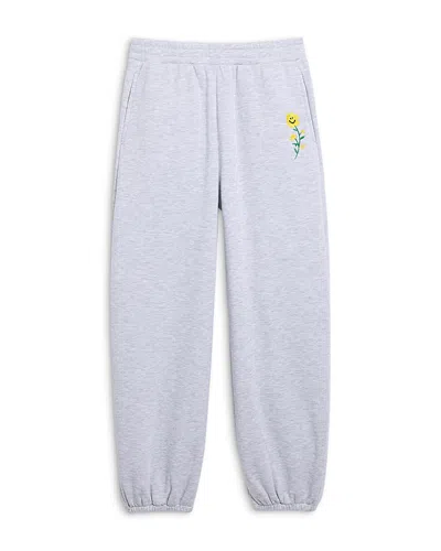 Aqua Girls' Smile Barrel Sweatpants, Big Kid - Exclusive In Grey
