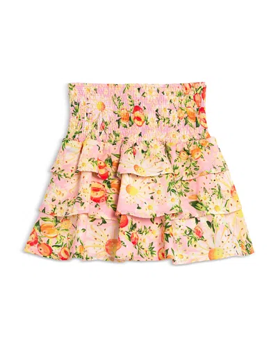 Aqua Girls' Summer Peach Skirt, Little Kid, Big Kid - Exclusive In Pink