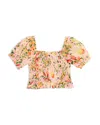 Aqua Girls' Summer Peach Top, Little Kid, Big Kid - Exclusive In Pink