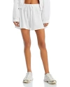 Aqua Gonzales Sweatshorts - Exclusive In White