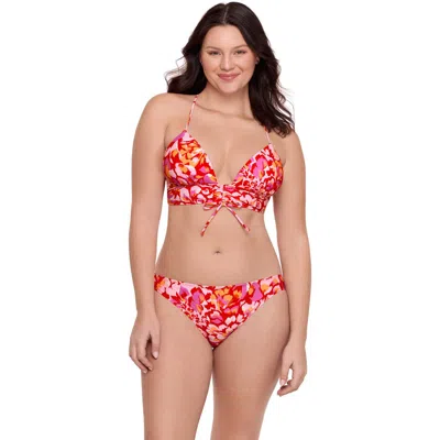Aqua Green Kids'  Adjustable Tunnel Front Midkini Set In Blue