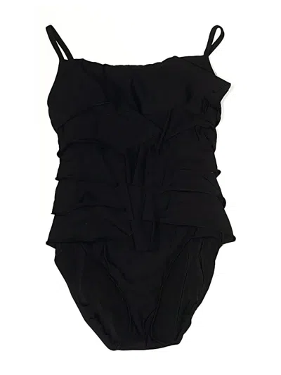 Pre-owned Aqua Green Bodysuit In Black