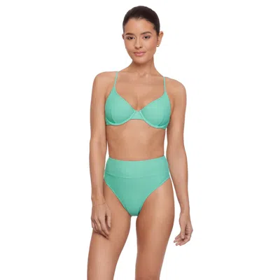 Aqua Green Kids'  Demi Scoop Underwire Bikini Set