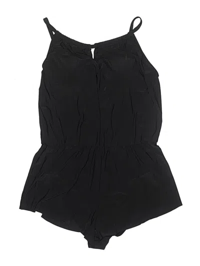 Pre-owned Aqua Green One Piece Swimsuit In Black