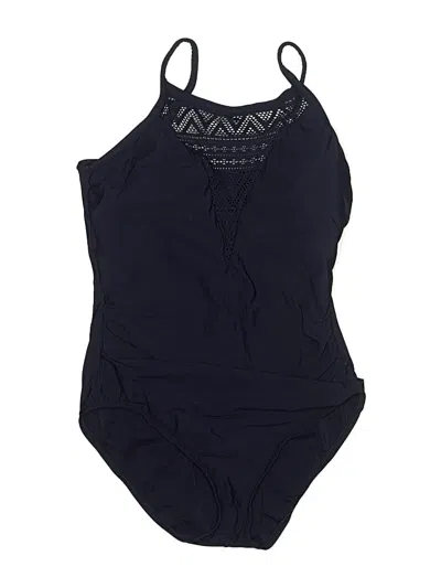 Pre-owned Aqua Green One Piece Swimsuit In Blue