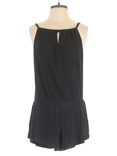 Pre-owned Aqua Green Romper In Black