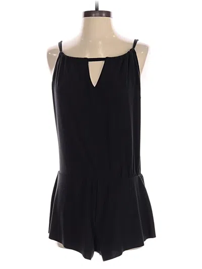 Pre-owned Aqua Green Romper In Black