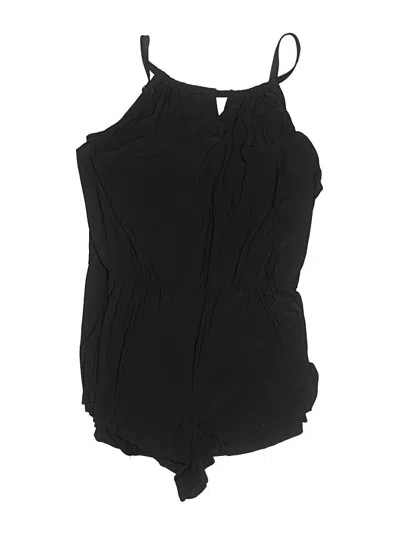 Pre-owned Aqua Green Romper In Black