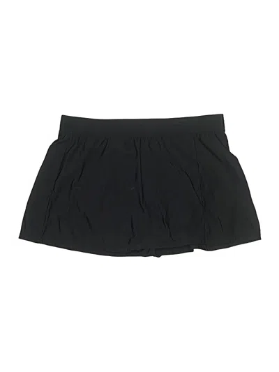 Pre-owned Aqua Green Skort In Black
