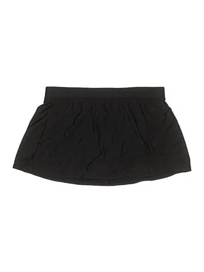Pre-owned Aqua Green Skort In Black