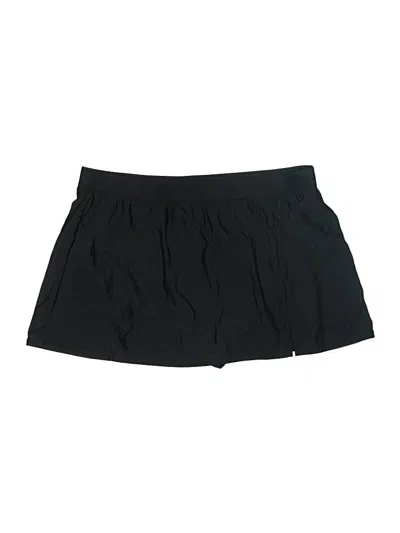 Pre-owned Aqua Green Skort In Black