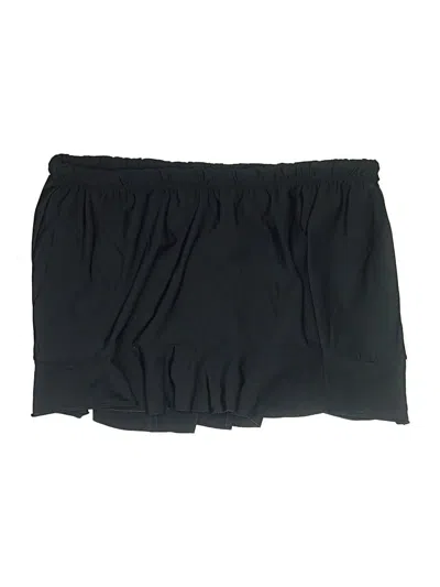 Pre-owned Aqua Green Skort In Black