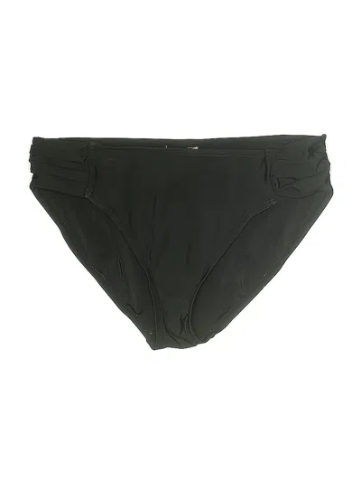 Pre-owned Aqua Green Swimsuit Bottoms In Black