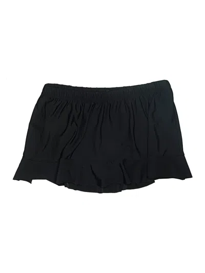 Pre-owned Aqua Green Swimsuit Bottoms In Black