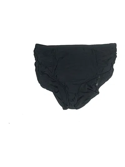 Pre-owned Aqua Green Swimsuit Bottoms In Black