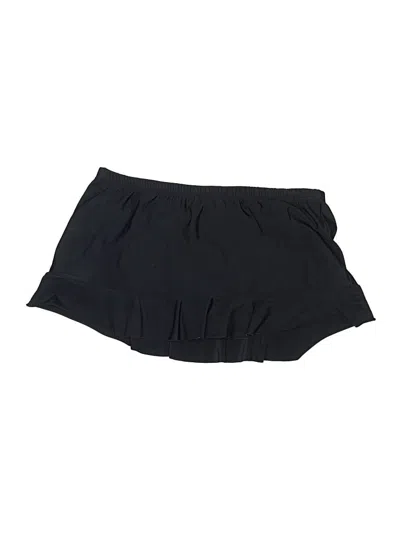 Pre-owned Aqua Green Swimsuit Bottoms In Black