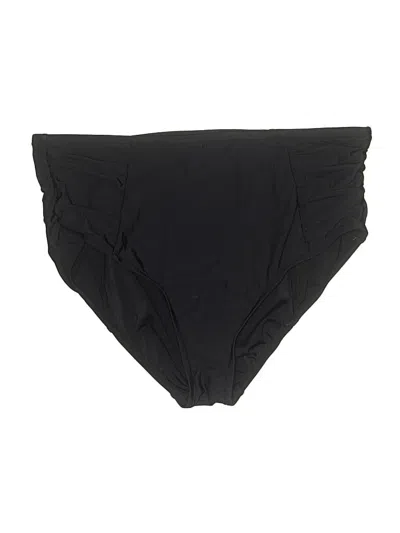 Pre-owned Aqua Green Swimsuit Bottoms In Black
