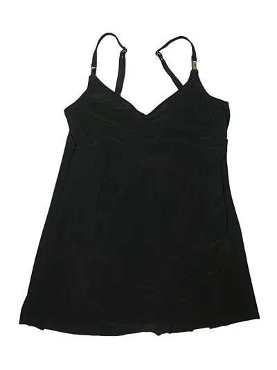 Pre-owned Aqua Green Swimsuit Cover Up In Black