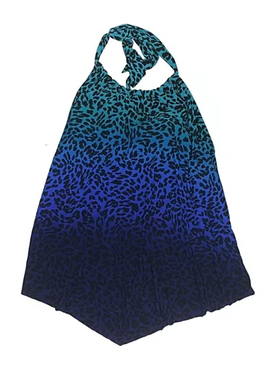 Pre-owned Aqua Green Swimsuit Cover Up In Blue
