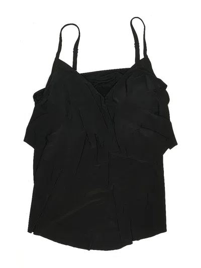 Aqua Green Swimsuit Top Black Swimwear