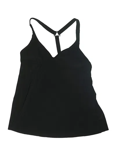 Pre-owned Aqua Green Swimsuit Top Black Swimwear