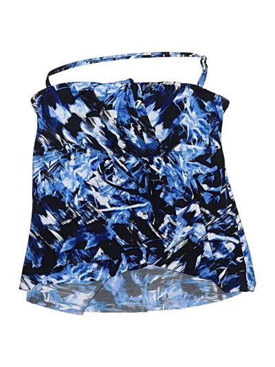 Pre-owned Aqua Green Swimsuit Top Blue Swimwear