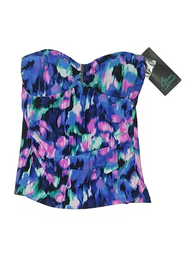 Aqua Green Swimsuit Top Blue Swimwear In Multi