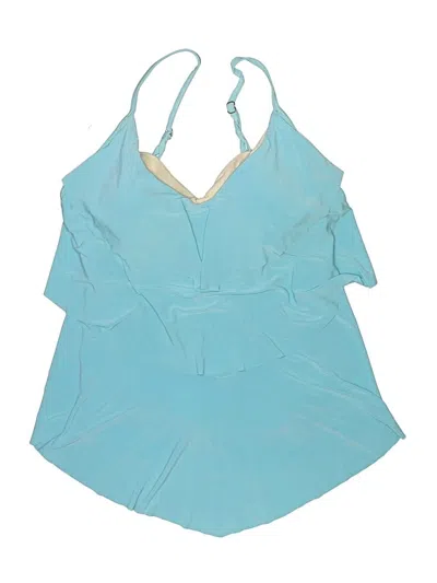 Pre-owned Aqua Green Swimsuit Top Teal Swimwear
