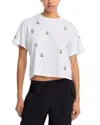 Aqua Haley Anchor Print Tee - 100% Exclusive
