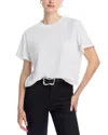 Aqua Hester Cropped Oversized Tee - Exclusive In White