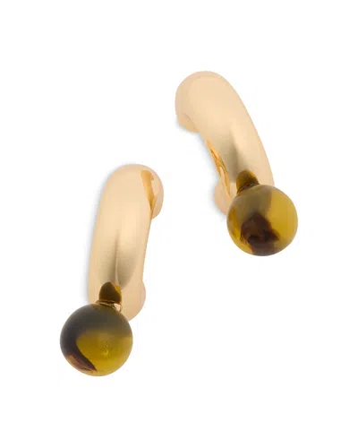 Aqua Hanging Beaded Earrings - Exclusive In Gold