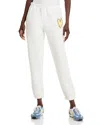 Aqua Heart Patch Sweatpants - Exclusive In White