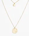 Aqua Helen Owen X  Layered Disc Pendant Necklace, 16-22 - Exclusive In Gold