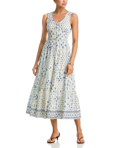 Aqua Henny Printed Midi Dress - Exclusive In Blue
