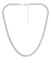 Aqua Cuban And Curb Link Chain Necklace, 16 - Exclusive In Silver