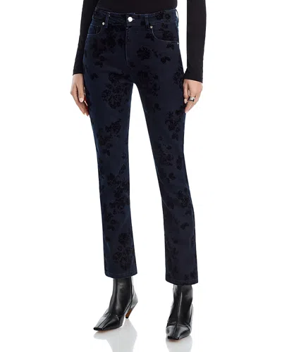 Aqua High Rise Bootcut Jeans In Indigo/black