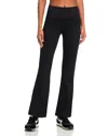 Aqua High Rise Bootcut Leggings - Exclusive In Noir