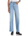 Aqua High Rise Dad Jeans In Medium Wash - Exclusive In Blue