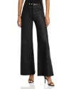 Aqua High Rise Wide Leg Jeans In Black Wash In Black Wash