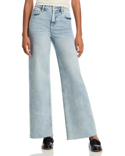 Aqua High Rise Wide Leg Jeans In Light Wash - Exclusive