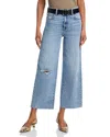 Aqua High Rise Wide Leg Jeans In Medium Wash - Exclusive In Blue