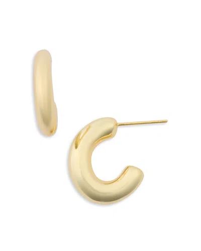 Aqua Hoop Earrings - Exclusive In Gold