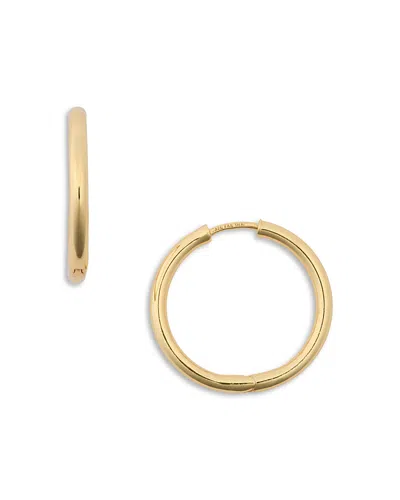 Aqua Hoop Earrings - Exclusive In Gold