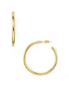Aqua Hoop Earrings In 18k Gold-plated Sterling Silver, 18k Rose Gold-plated Sterling Silver Or Sterling S In Gold
